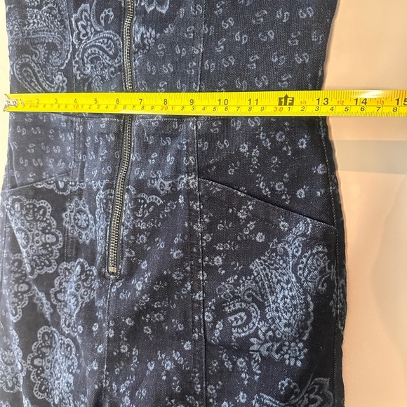 GUESS Navy Blue Paisley Jumpsuit - Picture 6 of 8